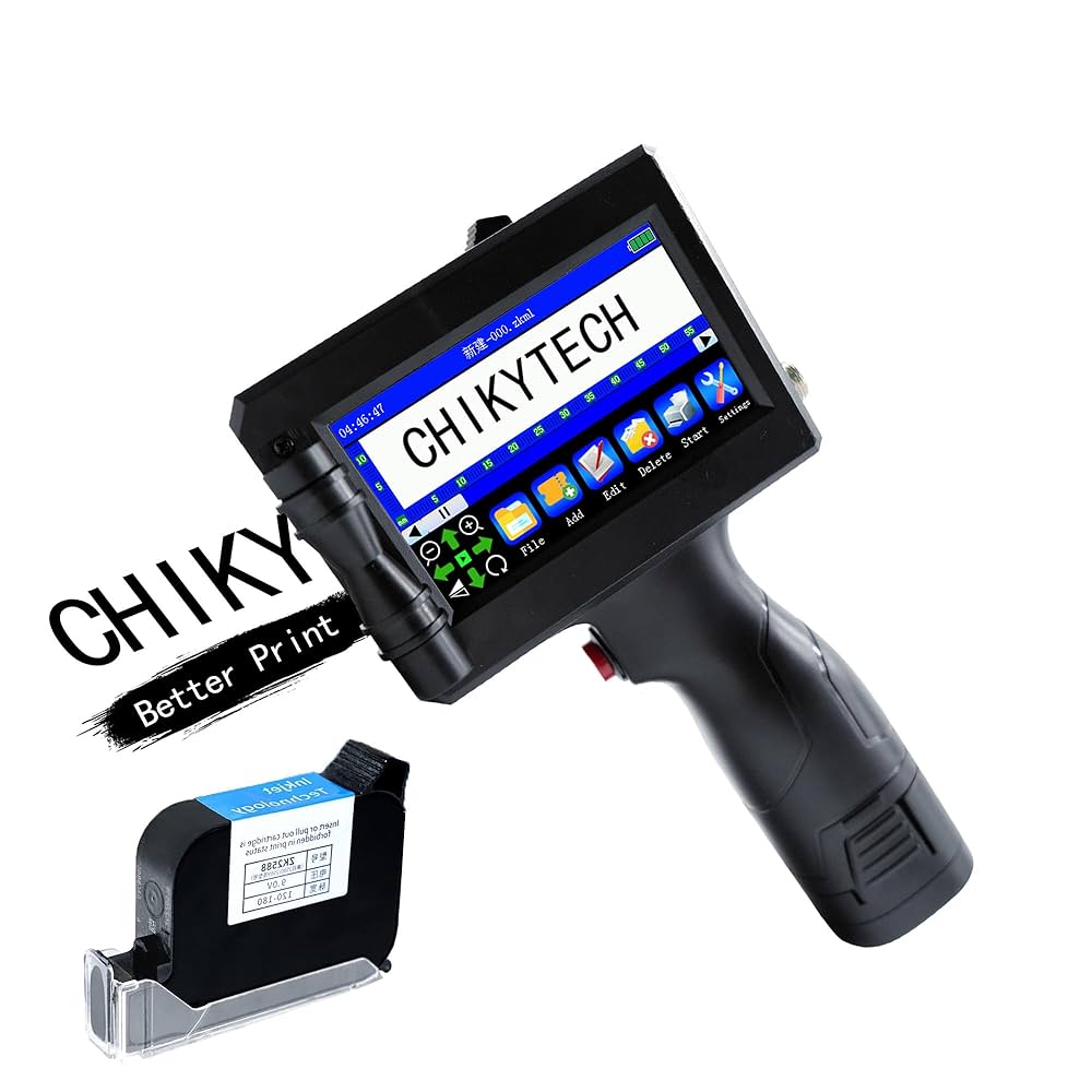 Amazon.com: CHIKYTECH Handheld Inkjet Printer, 12.7mm Print